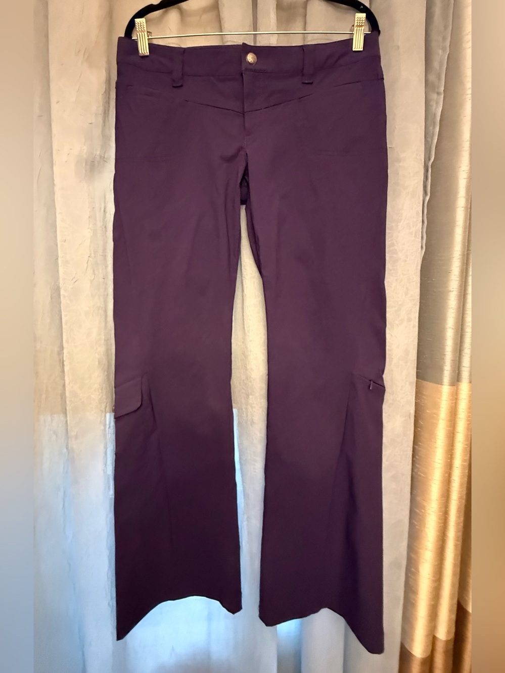 Athleta Deep Purple Boot-Cut Pants